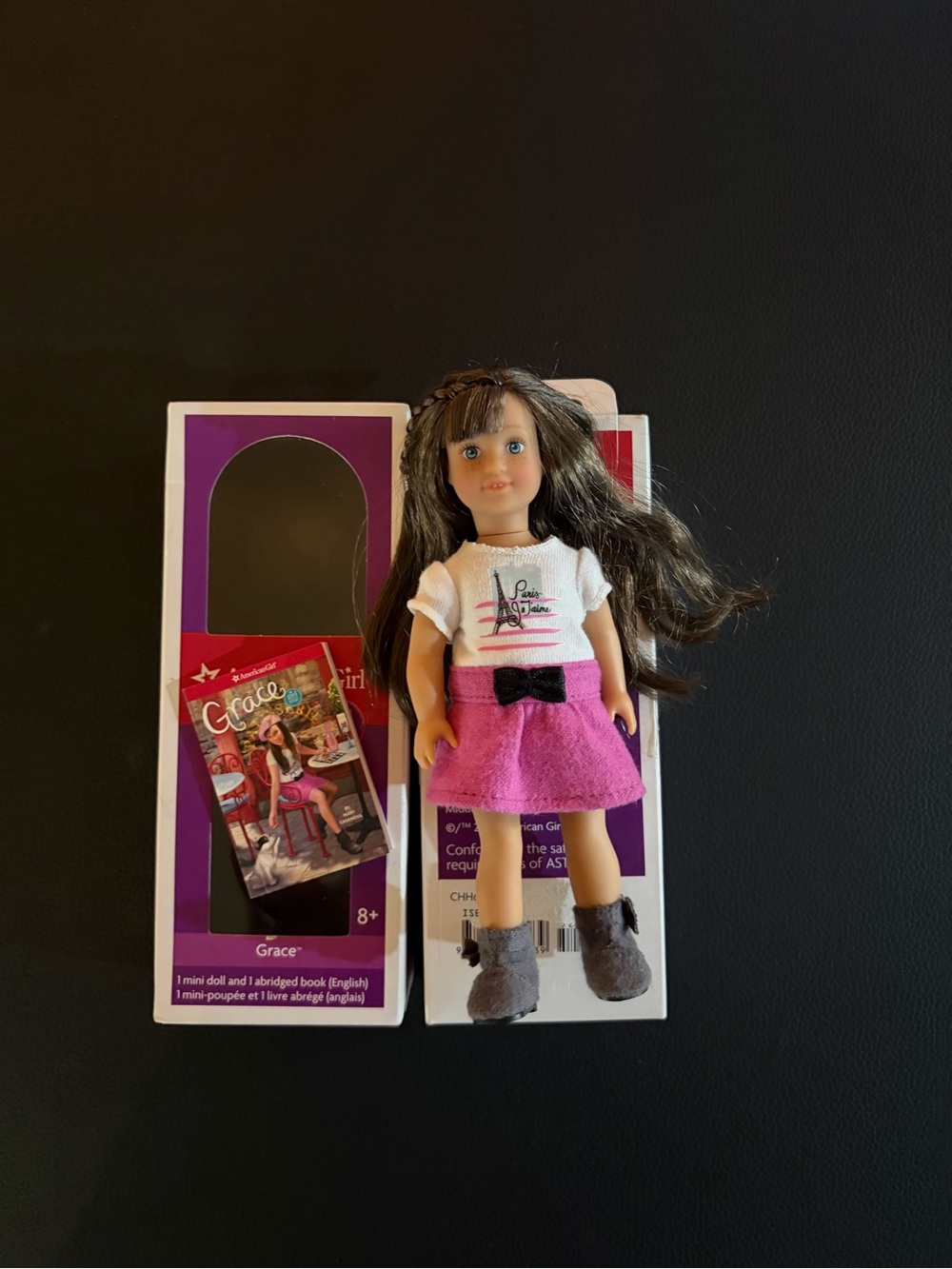 Grace American girl Doll with Pink Skirt and White Top